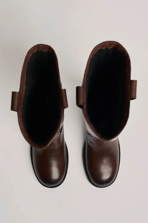 Kožené čižmy Karl Lagerfeld BROOKLYN hnedá KL41790W.044