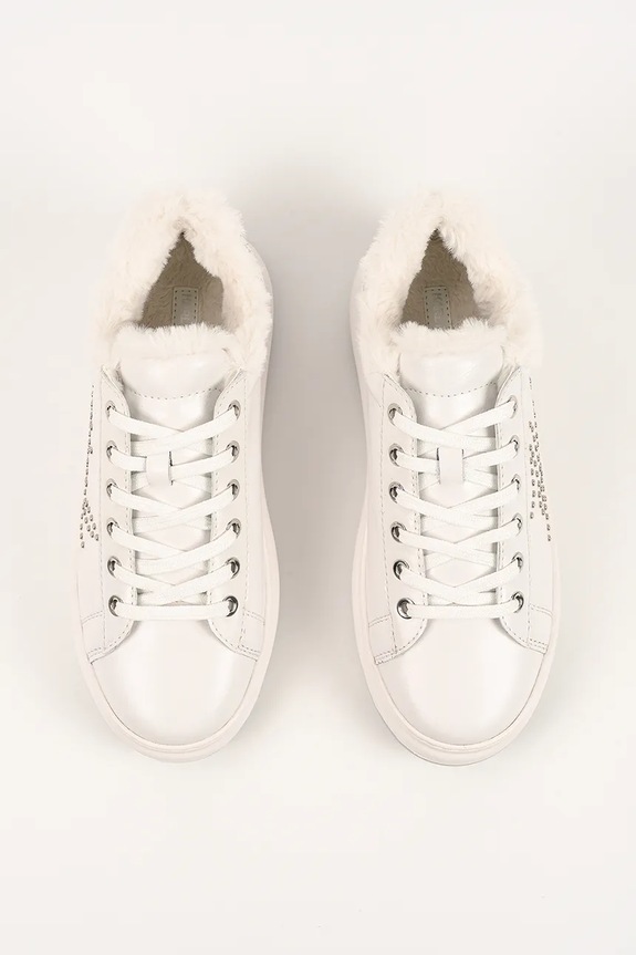 Δερμάτινα sneakers Karl Lagerfeld KAPRI LUG λευκό KL67511.11S