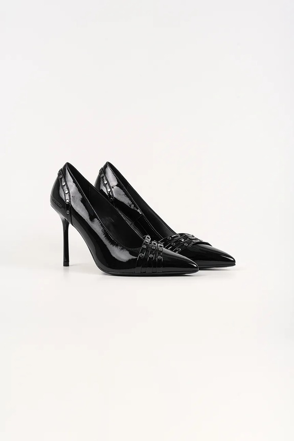 Karl Lagerfeld szpilki skórzane SARABANDE KL30927.00S czarny NC25