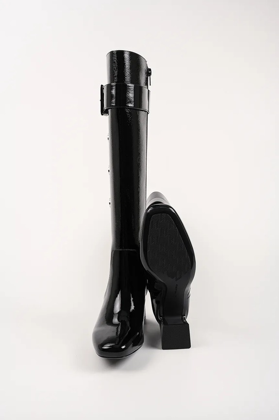Vysoké čižmy Karl Lagerfeld BEATA KL31475A.100 čierna