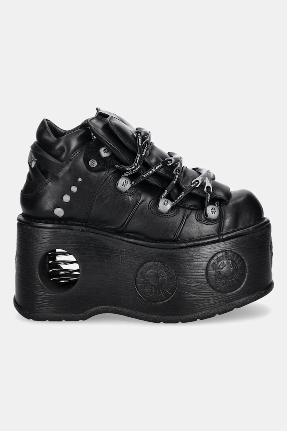 New Rock sneakers in pelle ITALI NEGRO, NOMADA NEGRO, NEPTUNO / SPACE M.106.C174 nero AW25