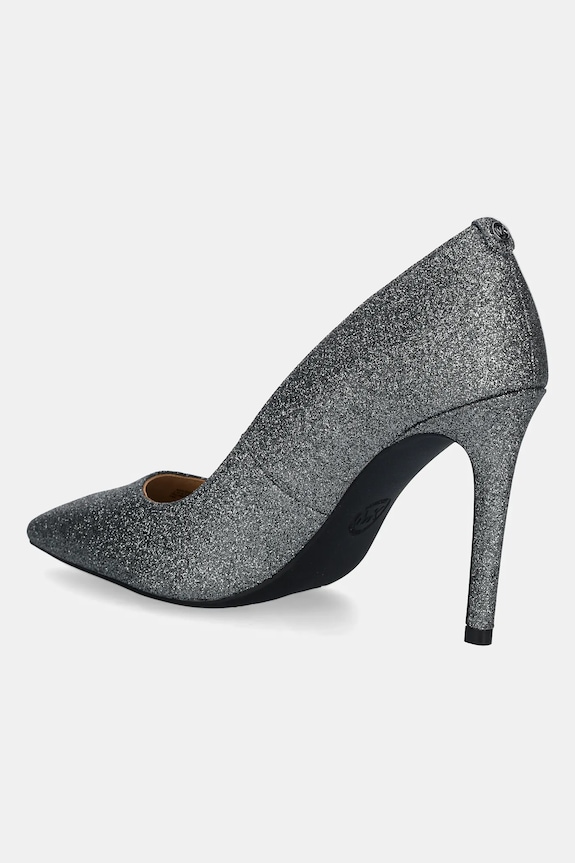 Obuwie MICHAEL Michael Kors szpilki skórzane Alina 40F5HNHP1M.041 srebrny
