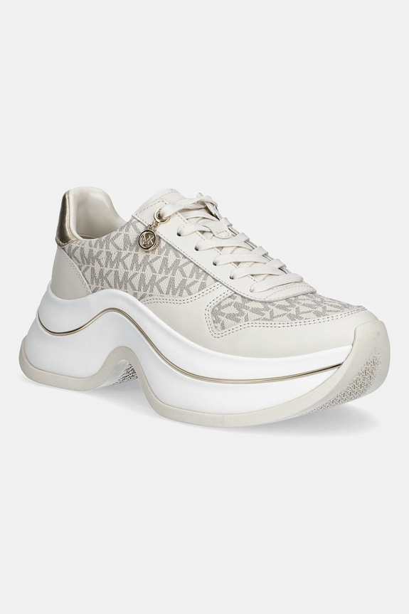 Sneakers MICHAEL Michael Kors Arla απομίμηση λείου δέρματος μπεζ 43F5ARFS2L.150