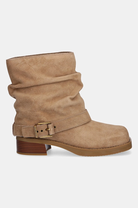 MICHAEL Michael Kors stivaletti alla caviglia in camoscio Colby 40F5COFE5S.297 beige AW25