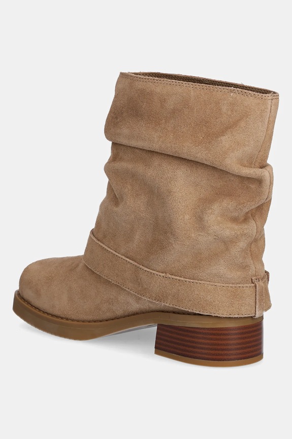 Scarpe MICHAEL Michael Kors stivaletti alla caviglia in camoscio Colby 40F5COFE5S.297 beige