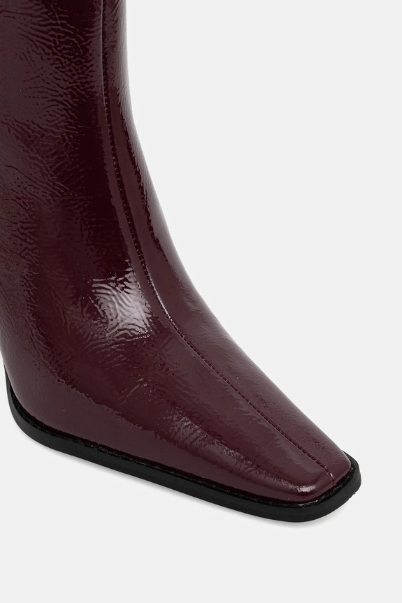 Kožené čižmy MICHAEL Michael Kors Darrah burgundské 40F5DRMB5A.610
