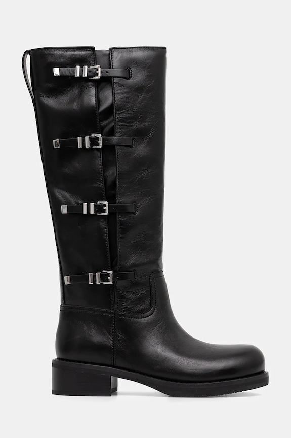 Шкіряні чоботи MICHAEL Michael Kors Darrington 40F5DTFB6L.001 чорний AW25