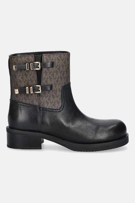 MICHAEL Michael Kors botki skórzane Darrington 40F5DTFE7L.292 czarny AW25