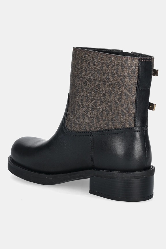 Obuwie MICHAEL Michael Kors botki skórzane Darrington 40F5DTFE7L.292 czarny