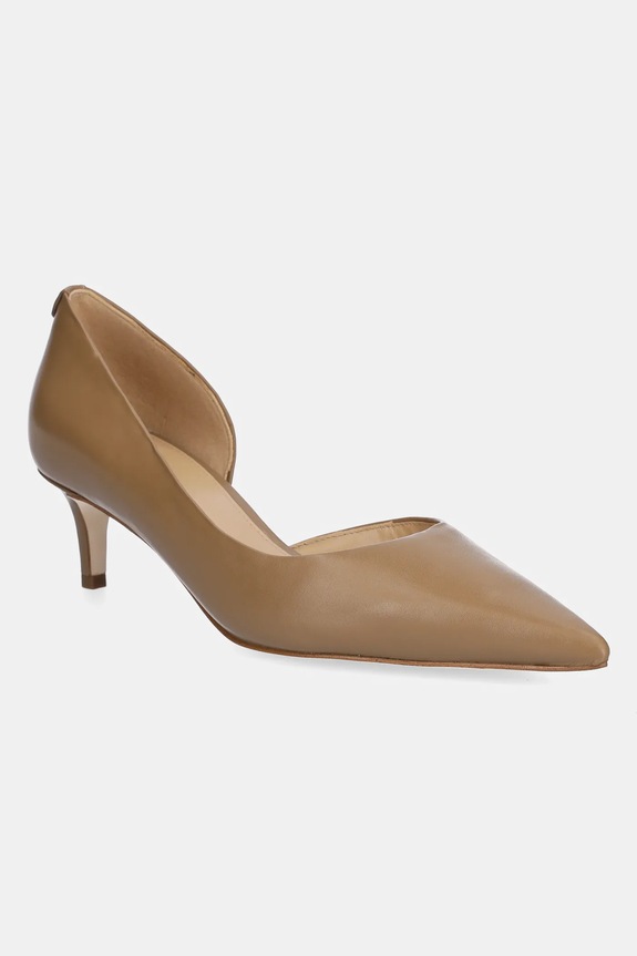 Кожаные туфли MICHAEL Michael Kors Elyse 5-8 см бежевый 40F5EYMP1L.297