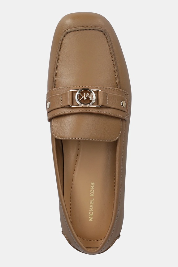 MICHAEL Michael Kors mocasini de piele Mandy bej 40T5MAFR1L.297