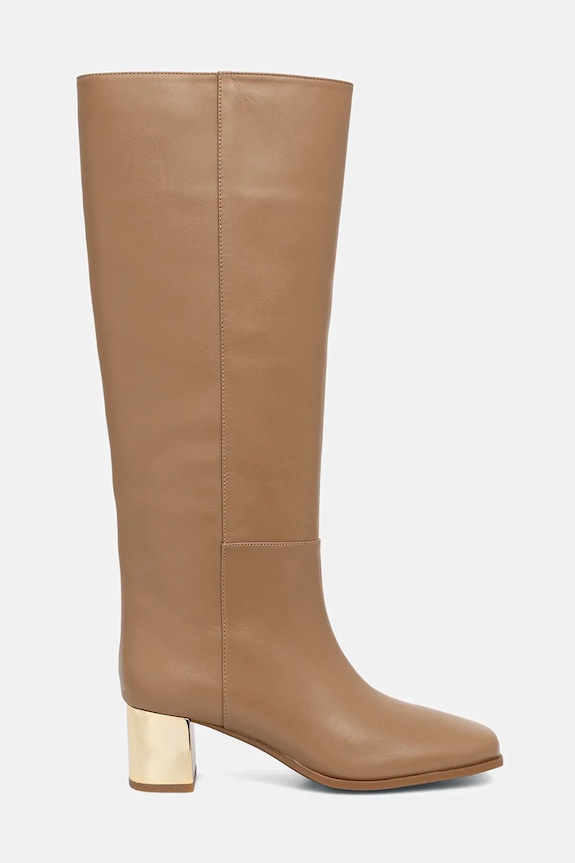 Kožené čižmy MICHAEL Michael Kors Matilda 40F5MTMB5L.297 hnedá AW25