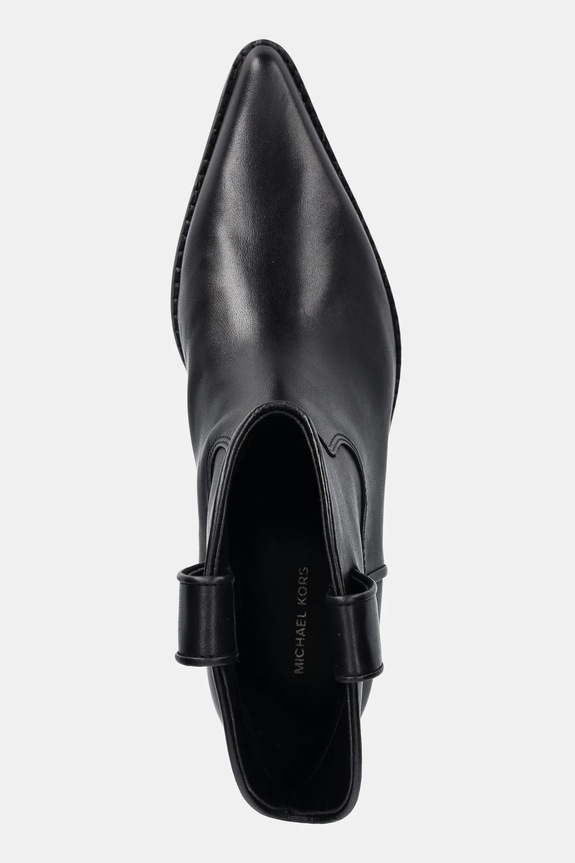 Kožené členkové topánky MICHAEL Michael Kors Noemie čierna 40F5NOME7L.001