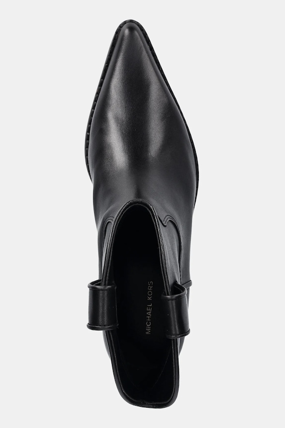 Kožené členkové topánky MICHAEL Michael Kors Noemie čierna 40F5NOME7L.001