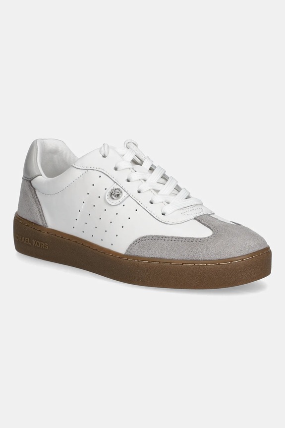 MICHAEL Michael Kors sneakers in pelle Scotty pelle fiore bianco 43F4SCFS4L.057