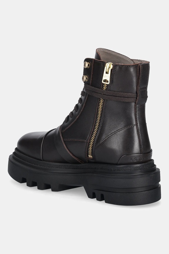 Cipők AllSaints bőr bakancs ASTRID BOOT W029FC.BRN barna
