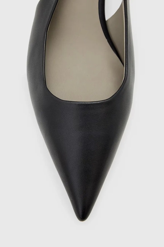 Δερμάτινες γόβες AllSaints IDIYA SLINGBACK W021FD μαύρο