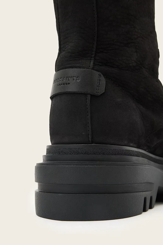 Черевики з нубуку AllSaints Jay Boot чорний W062FD