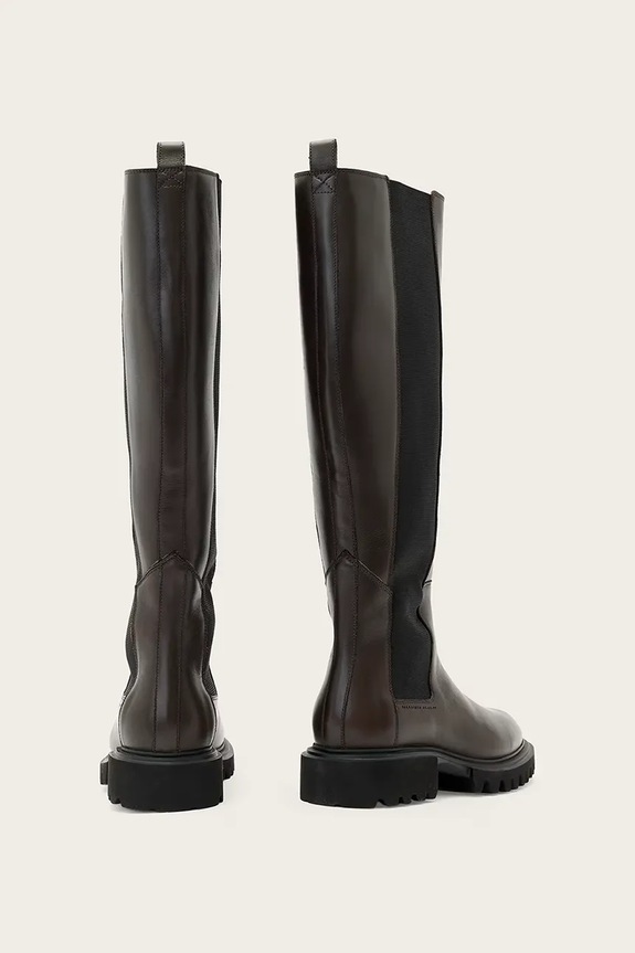 Παπούτσια Δερμάτινες μπότες AllSaints MAEVE BOOT W098FB.BRN καφέ