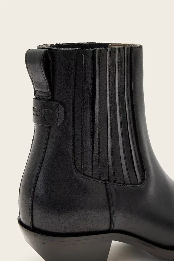 Kožené kotníkové boty AllSaints Marcie Chelsea černá W017FD