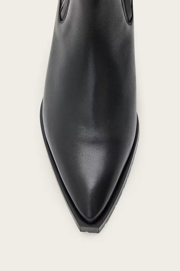 Kožené kotníkové boty AllSaints Marcie Chelsea W017FD černá