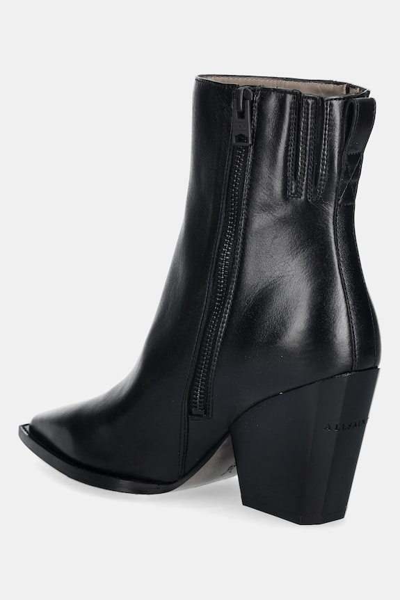 Încălțăminte AllSaints cizme de piele Rizzo Boot W025FD negru
