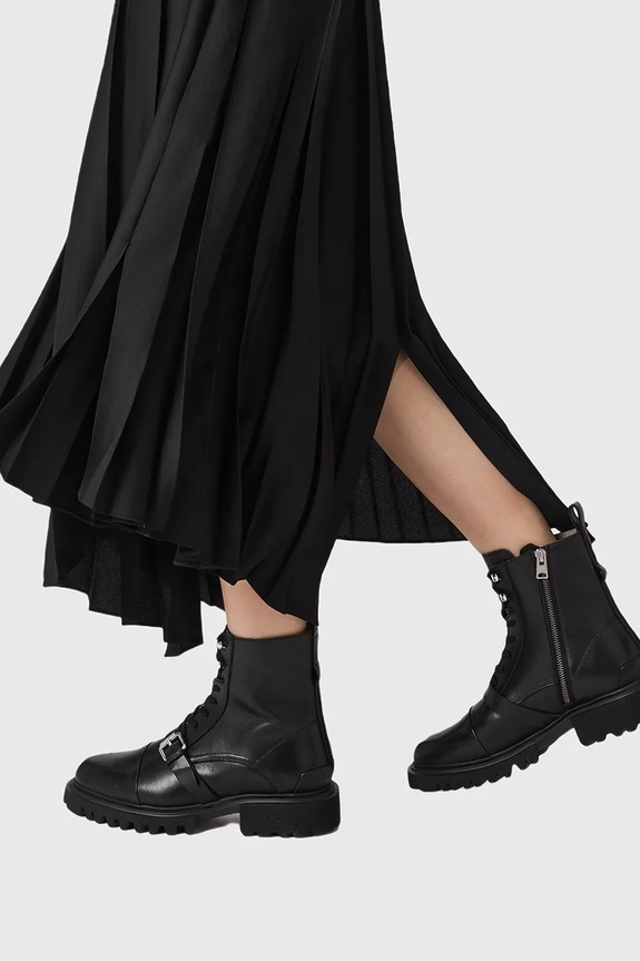 Δερμάτινα workers AllSaints TORI BOOT W119FB.BLK