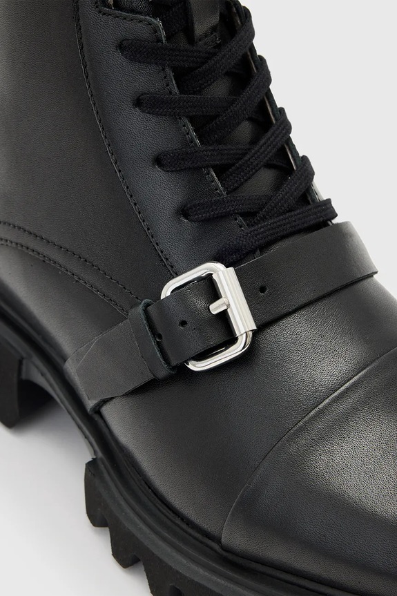 Δερμάτινα workers AllSaints TORI BOOT W119FB.BLK μαύρο