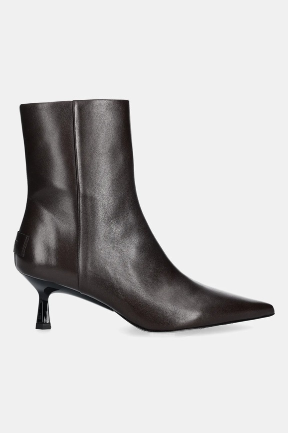AllSaints stivaletti alla caviglia in pelle VIVIAN BOOT W008FD marrone AW25