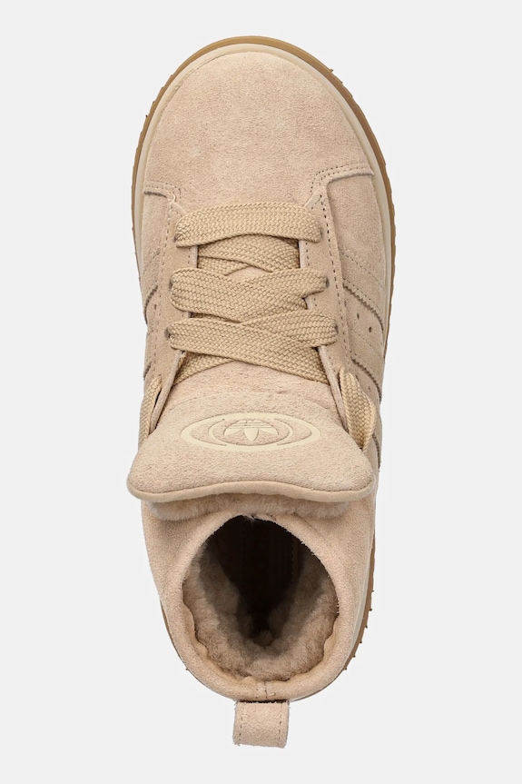 Велурени маратонки adidas Originals Campus 00s WTR MD бежов JR3735