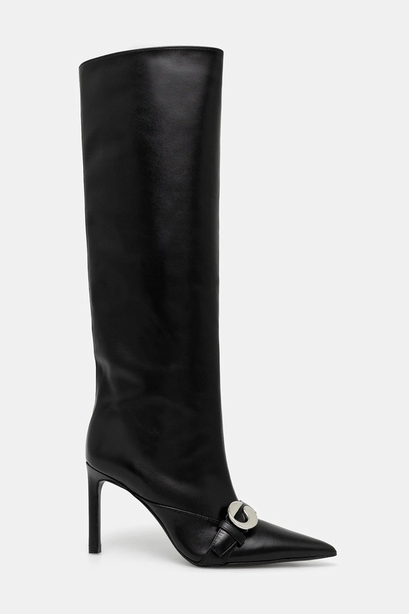 Kožne čizme Coperni Belt Boot COPSH86F6058 crna AW25