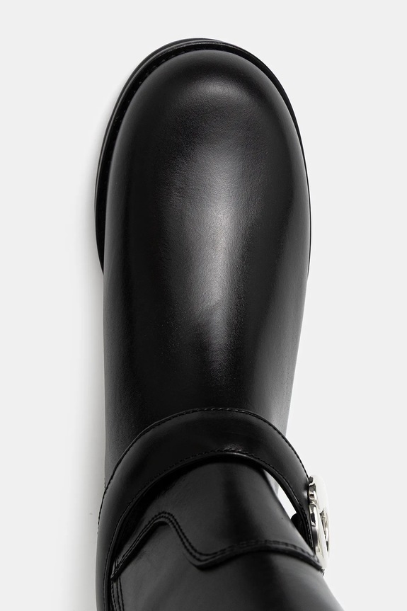 Coperni stivali in pelle Belt Cavalier nero COPSH85F6058