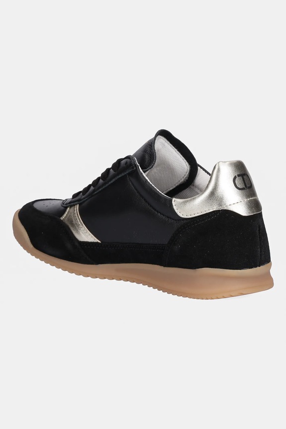 Scarpe Twinset sneakers in pelle 252TGT022.00006 nero
