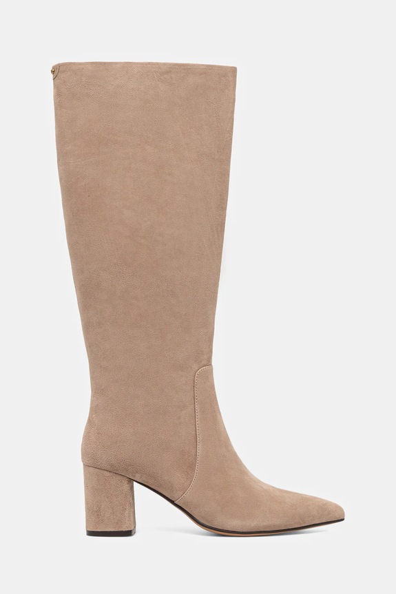 Semišové čižmy Twinset 252TGT162.11195 béžová AW25