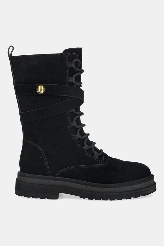 Semišové boty Twinset 252TGT050.00006 černá AW25