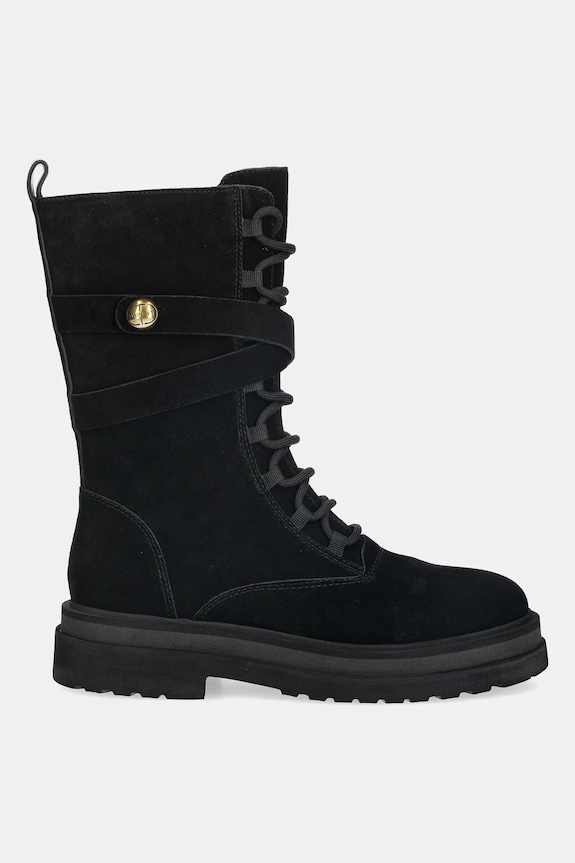 Semišové boty Twinset 252TGT050.00006 černá AW25