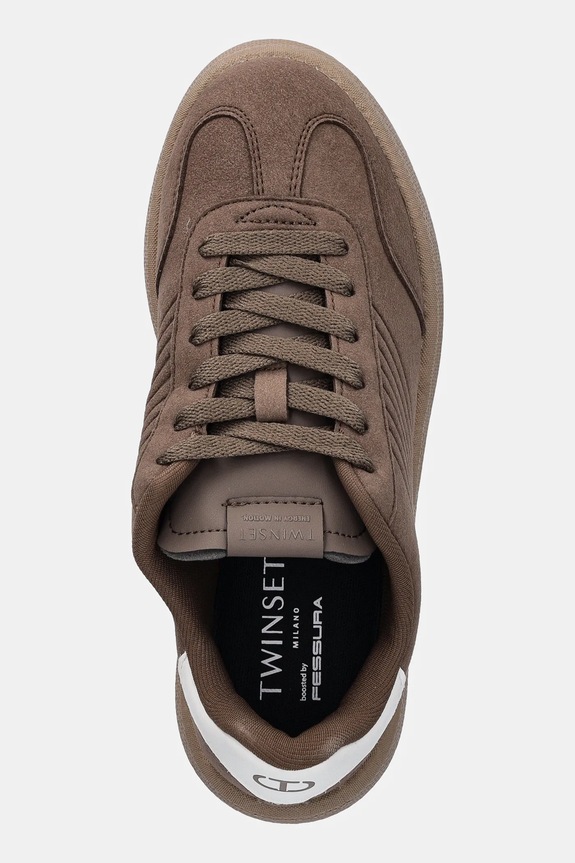 Twinset sneakersy brązowy 252TGT01E.12538