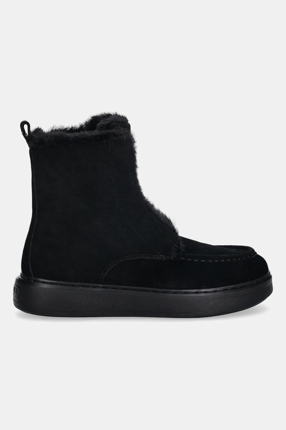 Twinset botki zamszowe 252TGT01C.00006 czarny AW25