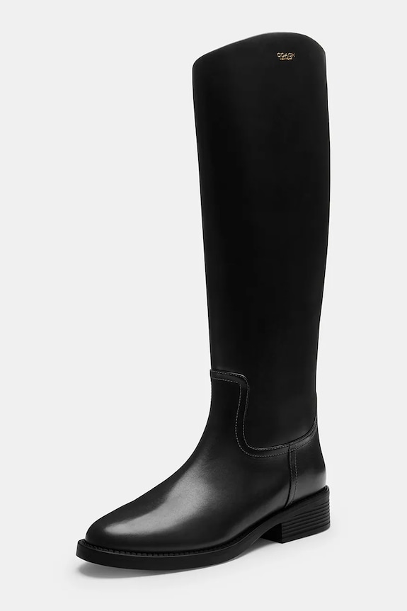 Shoes Coach leather boots Park Tall CCH75.BLK black
