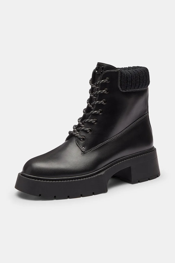 Взуття Шкіряні черевики Coach Leah Platform CCH88.BLK чорний