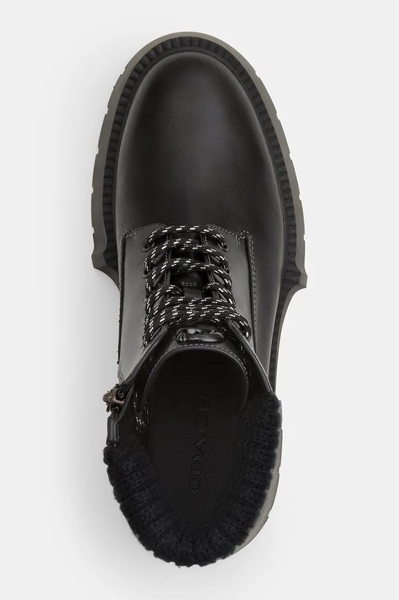 Шкіряні черевики Coach Leah Platform CCH88.BLK чорний