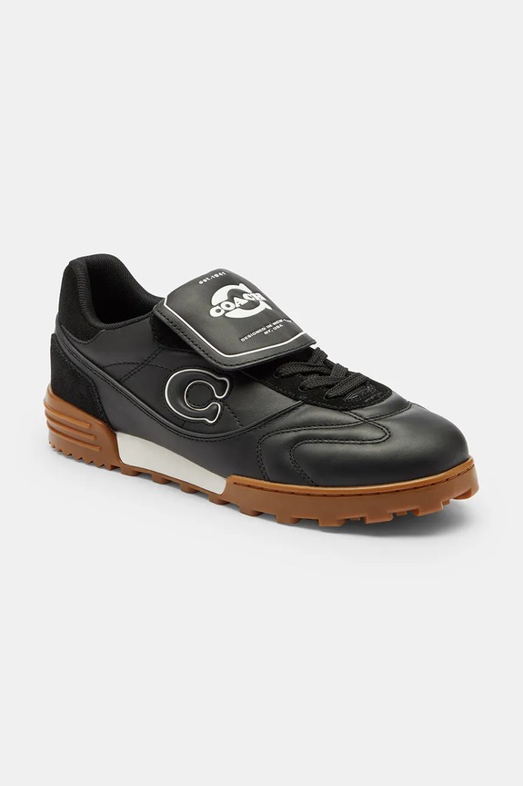 Coach sneakersy skórzane Coach Match CCI42.BLK czarny SS26