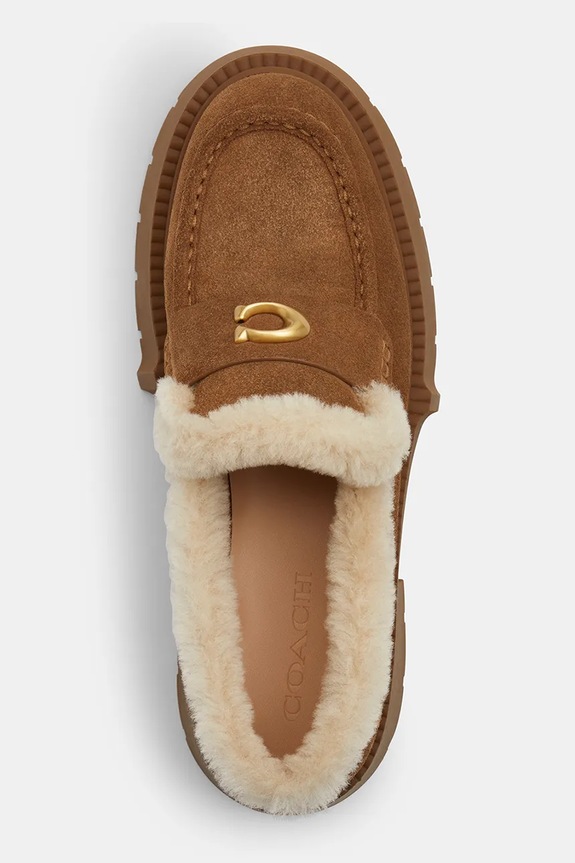 Coach mocassini in camoscio Leah Platform CCH84.PP1 marrone