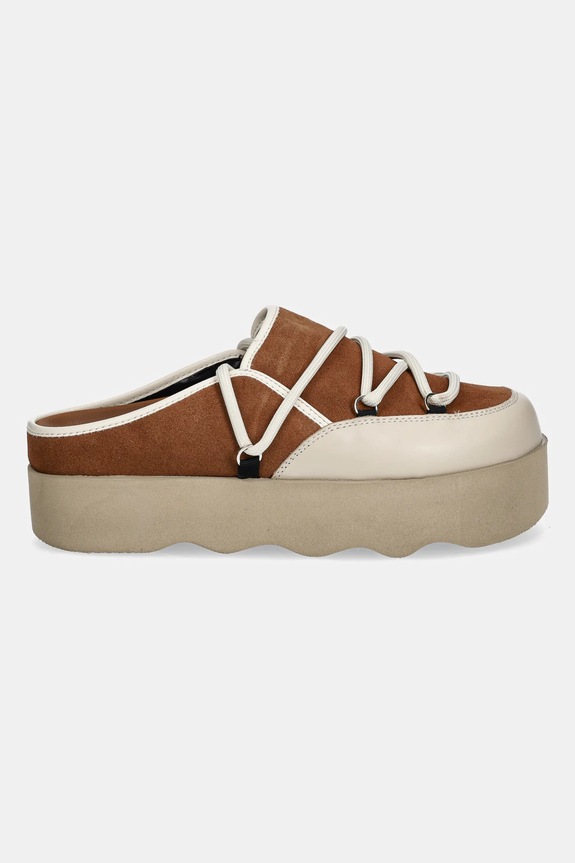 Semišové pantofle Scholl LINDSAY F318352422 hnědá AW25