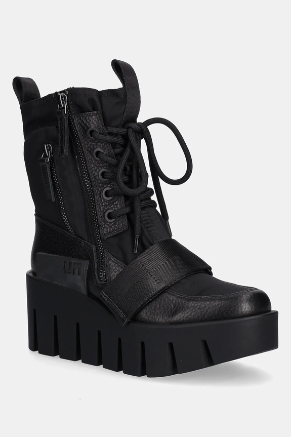 Členkové topánky United Nude Grip Combat Lo platforma čierna 1096101165