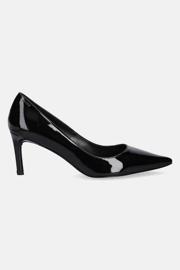 Kožne štikle BOSS Gracey 50552759.001 crna AW25