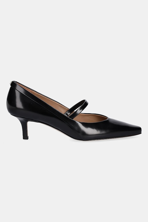 Kožne štikle BOSS Charlize 50552994.001 crna AW25