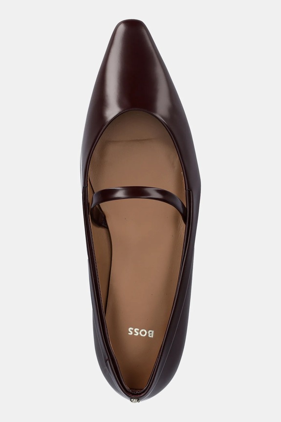 BOSS ballerine in pelle 50553005 granata 50553005.557