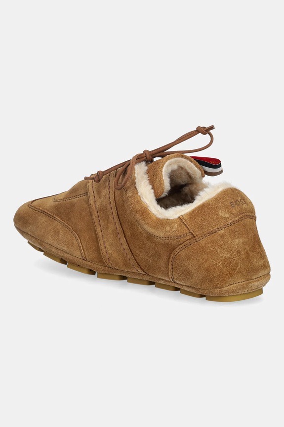Obuwie BOSS sneakersy zamszowe x Steiff, Roxanne 50552454.291 brązowy
