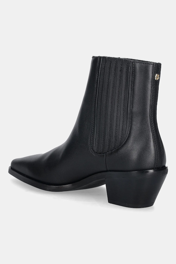 Încălțăminte BOSS ghete chelsea de piele Niara 50558640.001 negru